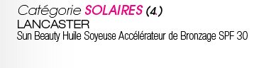 LANCASTER - Sun Beauty Huile Soyeuse AccÃ©lÃ©rateur de Bronzage SPF 30