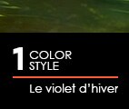 1. Color Style : le violet d’hiver