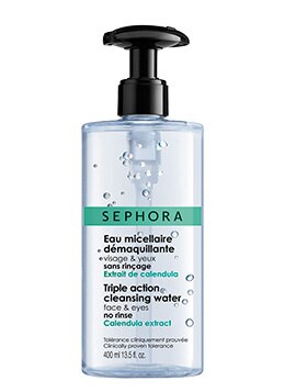 Eau micellaire démaquillante Flacon-pompe ultra pratique pour la version XL, démaquillant tout en un qui cleane visage et yeux, texture fraiche et légère à qui rien ne résiste … Trois bonnes raisons de craquer pour une peau nettoyée et confortable.   Eau micellaire démaquillante3,95 € / 50 ml 7,95 € / 200 ml 13,95 € / 400 ml 