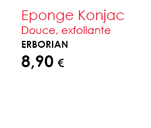 Eponge Konjac Douce, exfolianteErborian  8,90 €