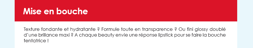 Mise en bouche 